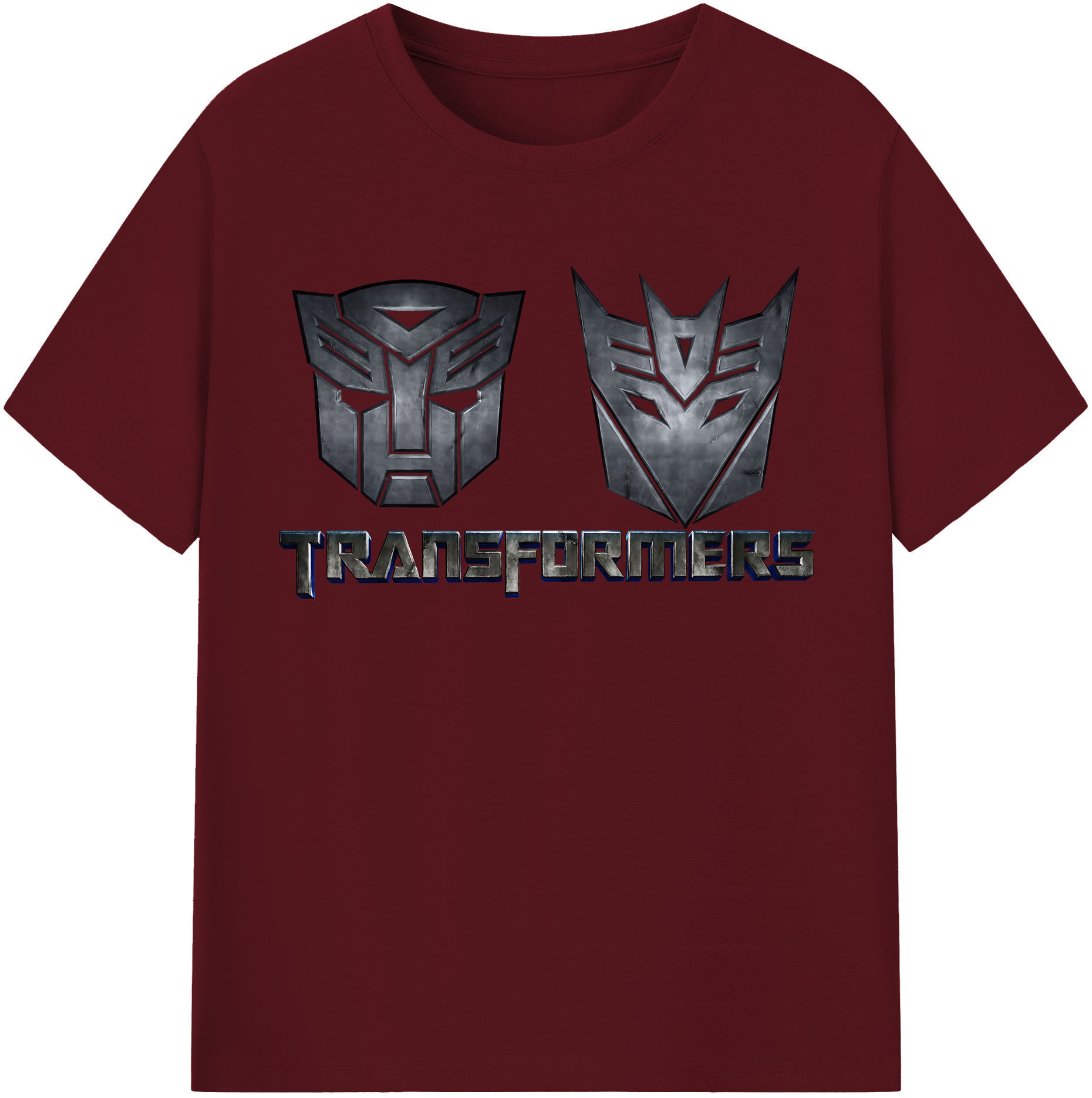 （画像用） Transformers トランスフォーマー 綿100％半袖Tシャツ（フロントプリント）